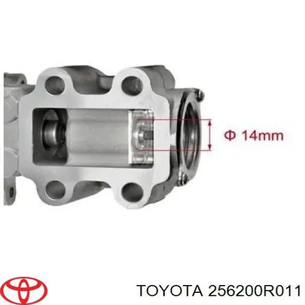 256200R011 Toyota Válvula EGR de recirculação dos gases