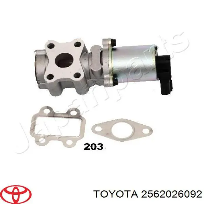 Compre 2562026092 Toyota Válvula EGR de recirculação dos gases