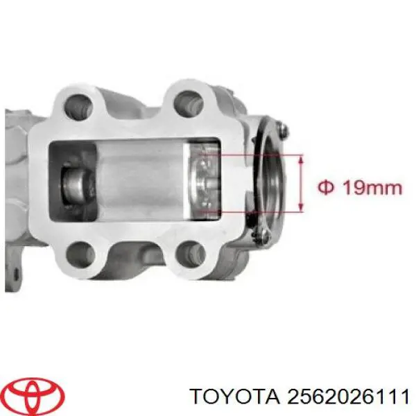 2562026111 Toyota Válvula EGR de recirculação dos gases