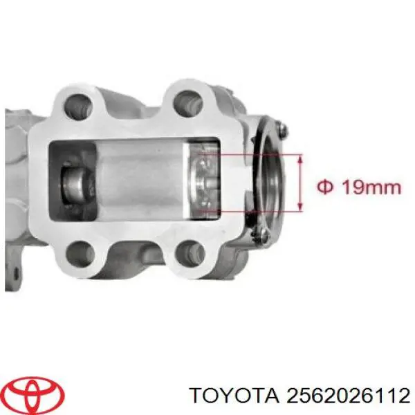 2562026112 Toyota Válvula EGR de recirculação dos gases