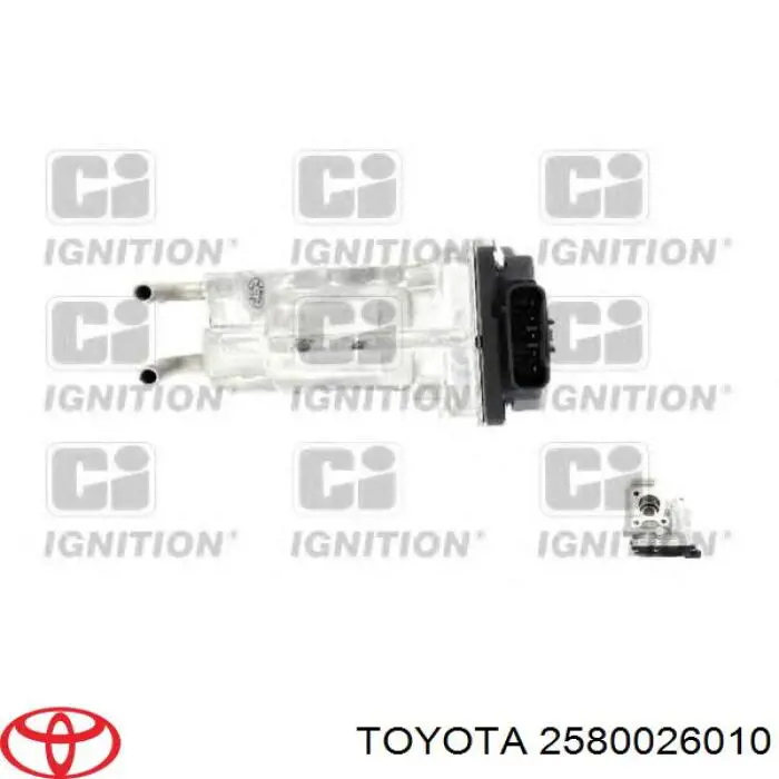 Válvula EGR de recirculação dos gases Toyota 2580026010 preço, a partir de 133,44 USD