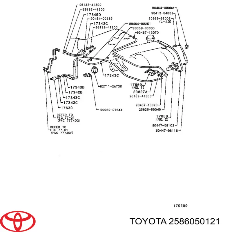  Toyota 2586050121 preço, a partir de 180,53 USD