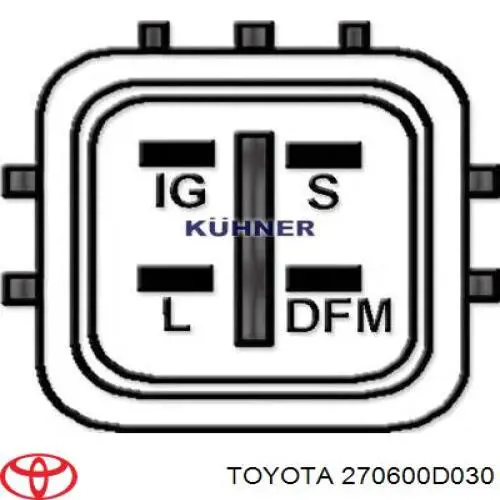 Gerador Toyota 270600D030 preço, a partir de 120,88 USD
