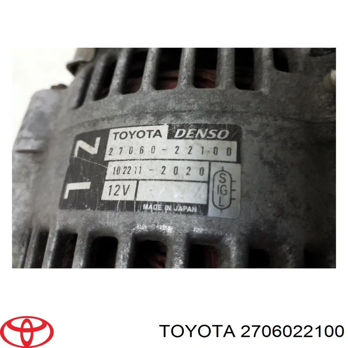Gerador Toyota 2706022100 preço, a partir de 134,50 USD