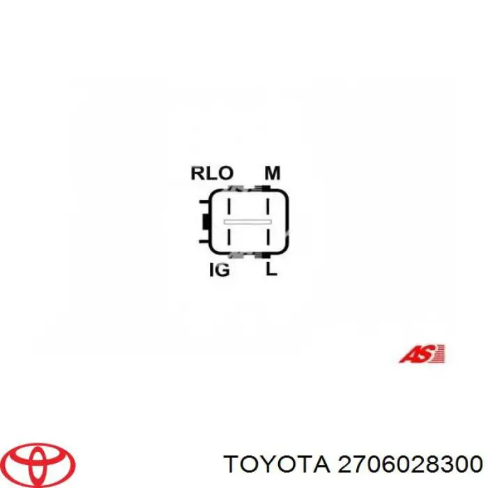 Gerador Toyota 2706028300 preço, a partir de 247,75 USD