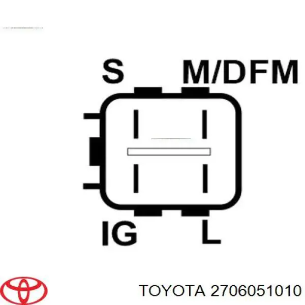 Gerador 2706051010 Toyota