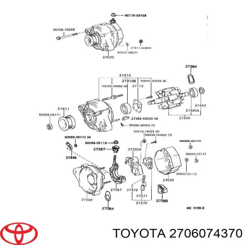 2706074370 Toyota Gerador