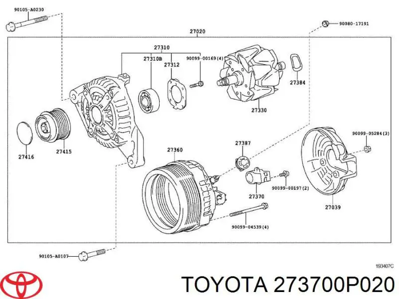 Escova do gerador Toyota 273700P020 preço, a partir de 30,81 USD
