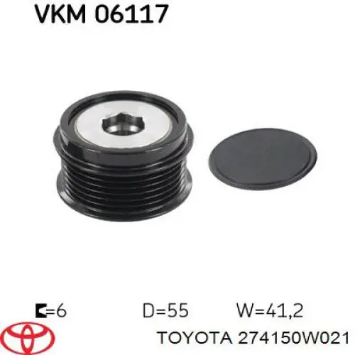 274150W021 Toyota Polia do gerador