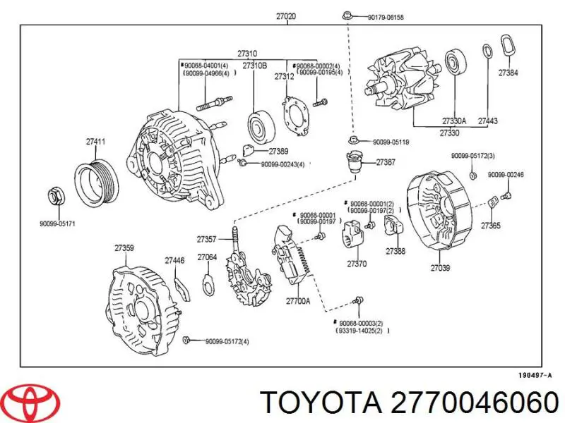 Relê-regulador do gerador (relê de carregamento) Toyota 2770046060 preço, a partir de 32,06 USD