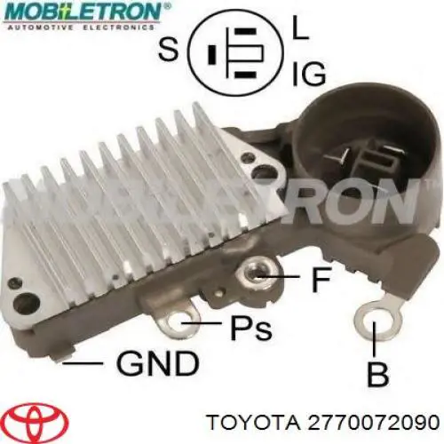 Relê-regulador do gerador (relê de carregamento) Toyota 2770072090 preço, a partir de 26,98 USD