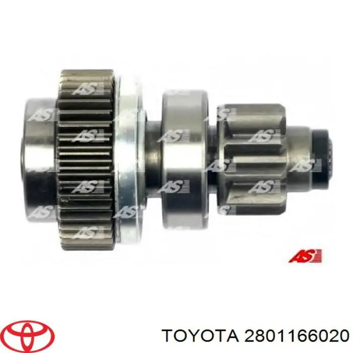 2801166020 Toyota Roda-livre do motor de arranco