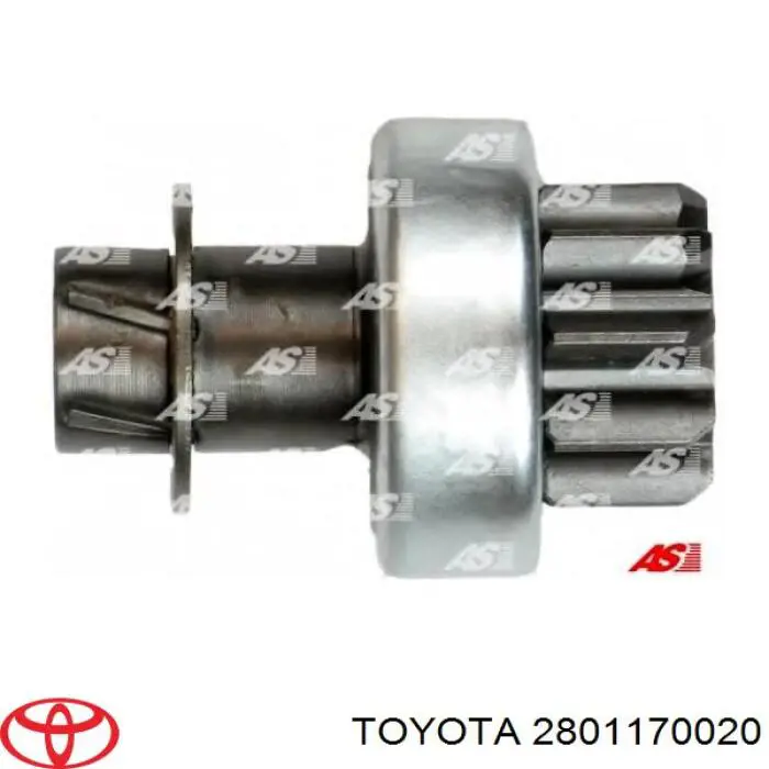 Roda-livre do motor de arranco Toyota 2801170020 preço, a partir de 23,52 USD