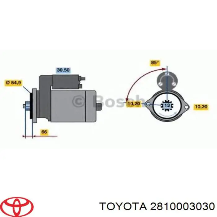 Compre 2810003030 Toyota Motor de arranco