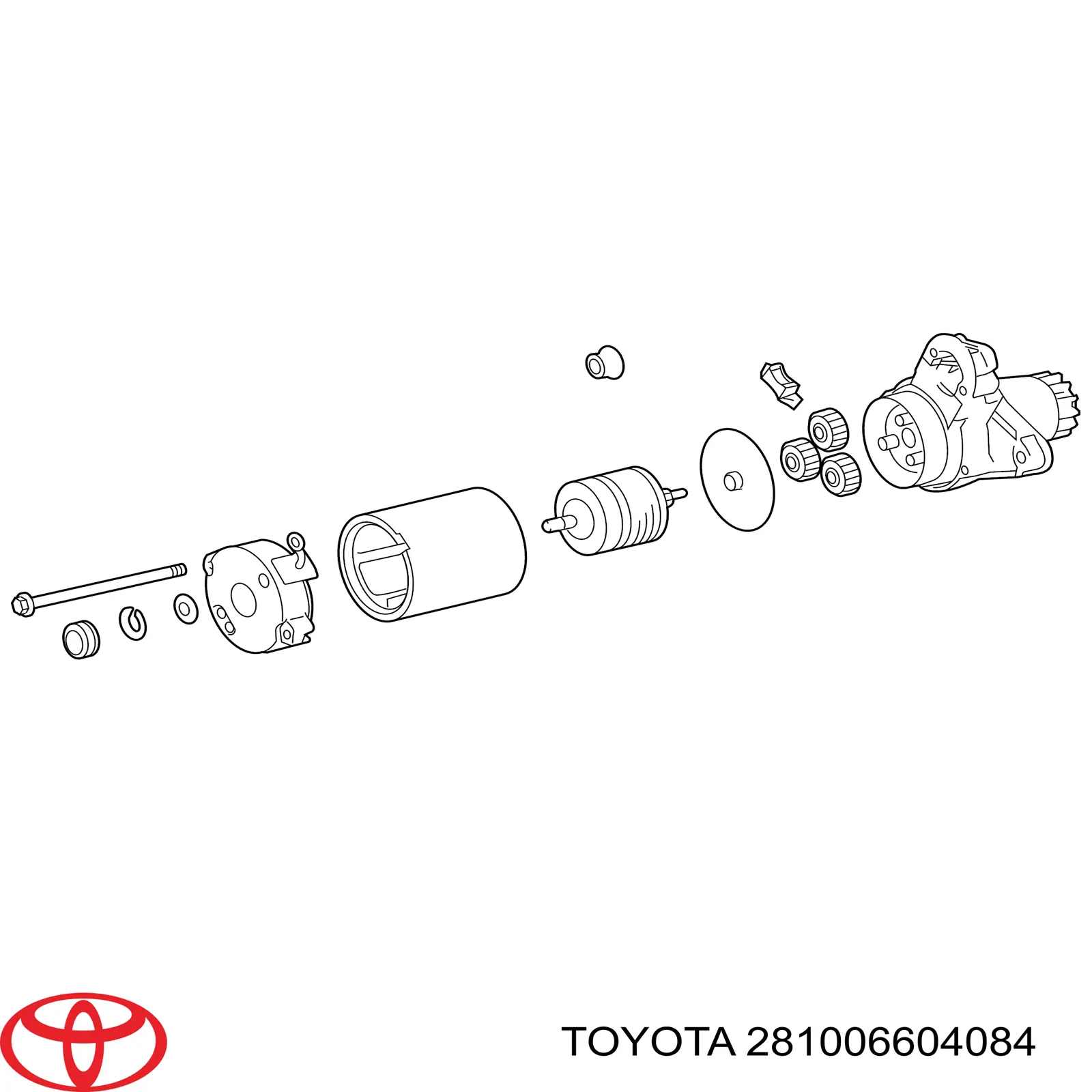 281006604084 Toyota Motor de arranco
