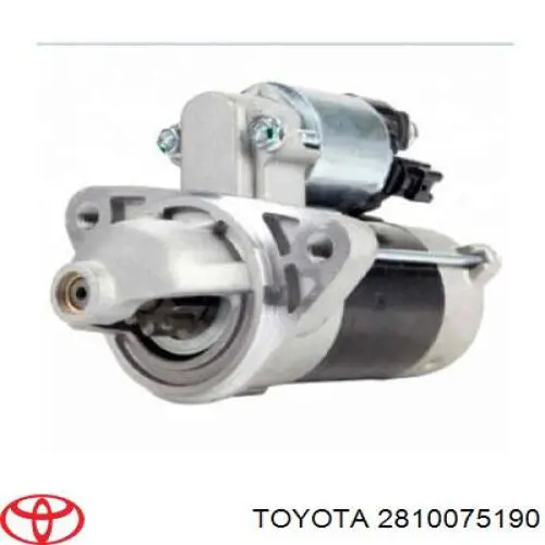 Motor de arranco Toyota 2810075190 preço, a partir de 148,72 USD
