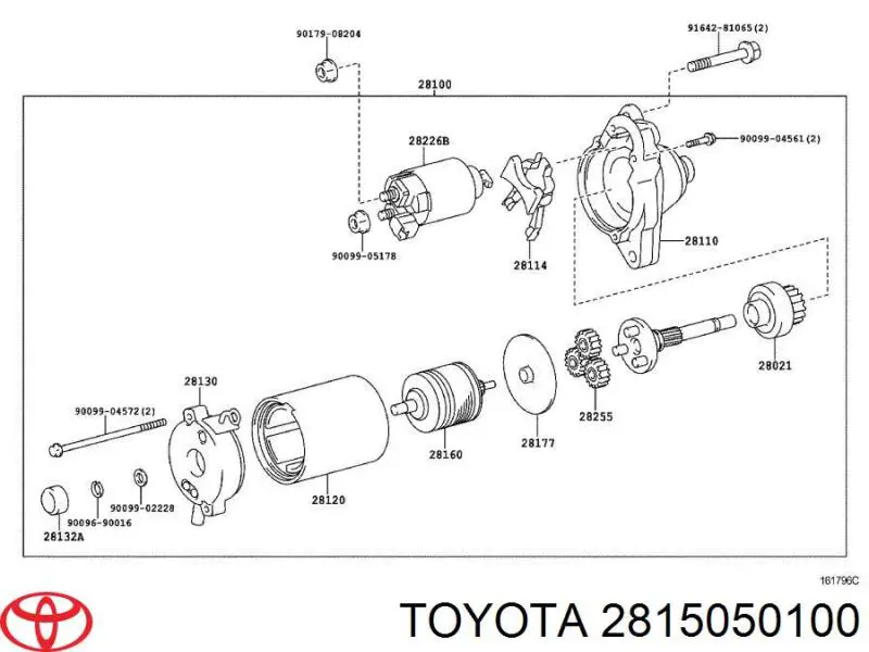 Relê retrator do motor de arranco Toyota 2815050100 preço, a partir de 318,58 USD