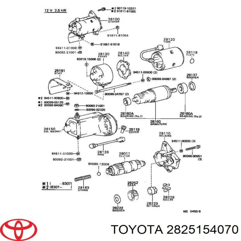 2825154070 Toyota 