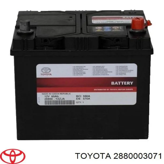 Bateria recarregável (PILHA) Toyota 2880003071 preço, a partir de 808,27 USD