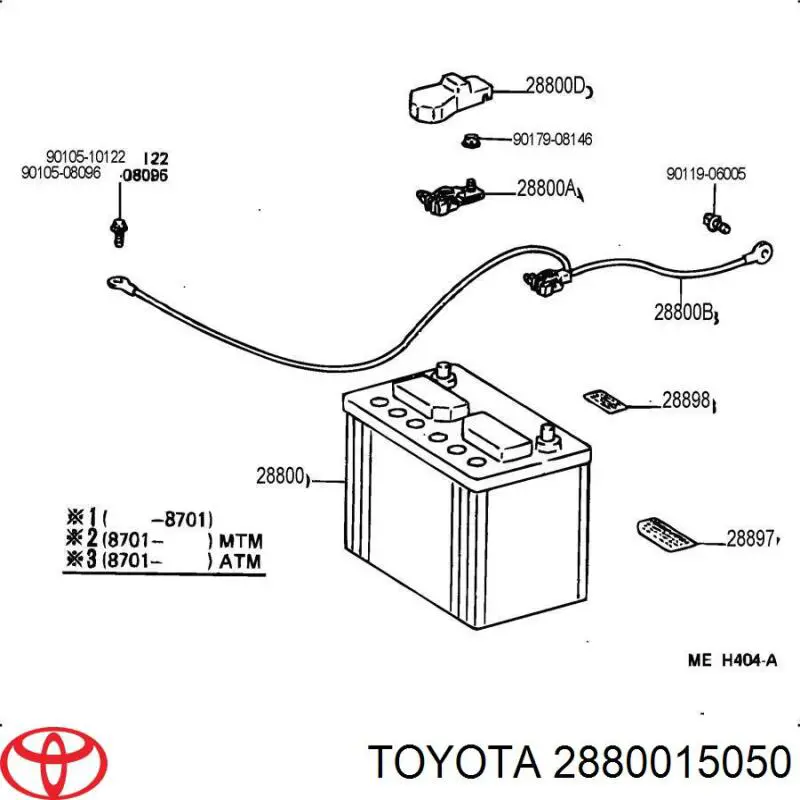 Bateria recarregável (PILHA) Toyota 2880015050 preço, a partir de 1092,15 USD