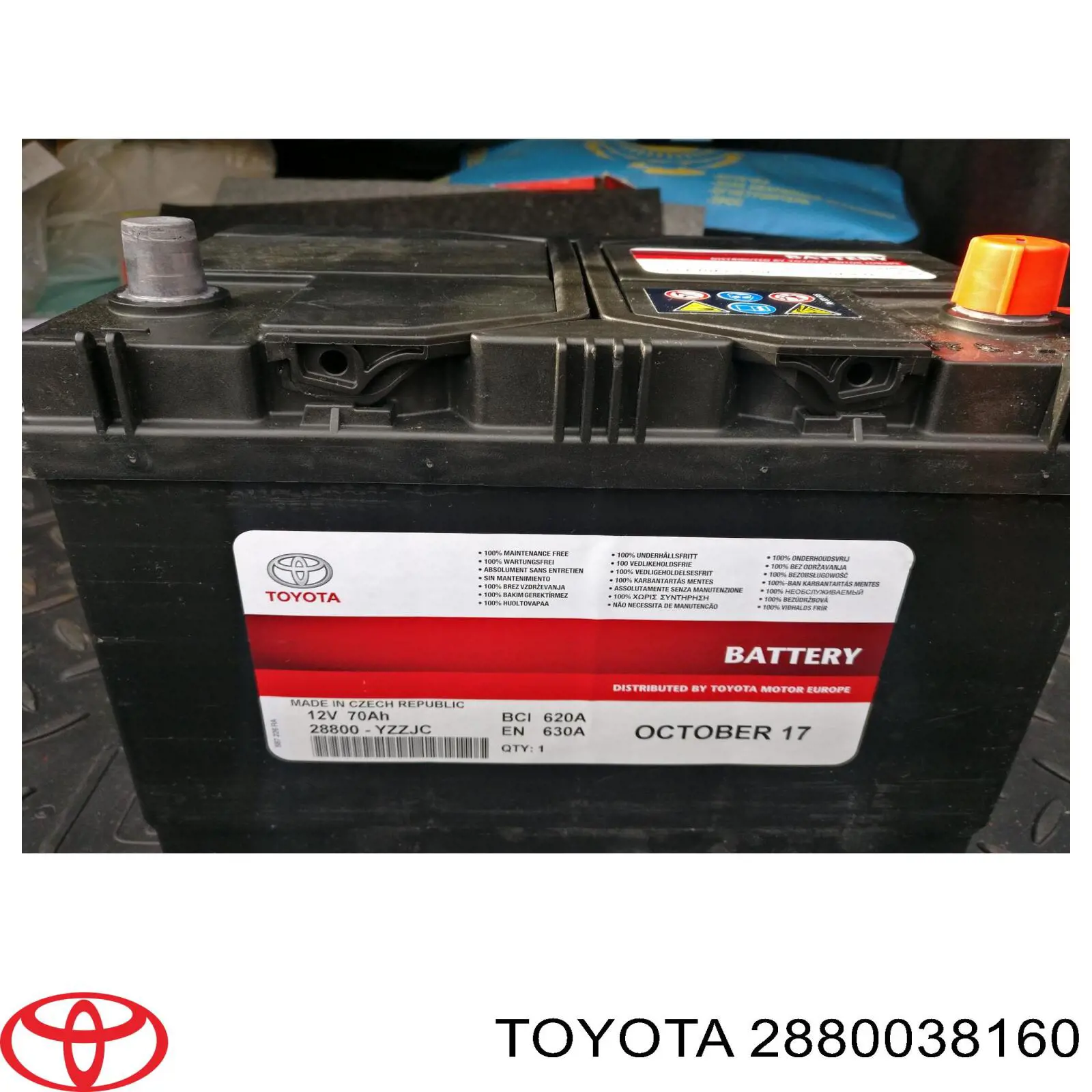 2880038160 Toyota Bateria recarregável (PILHA)