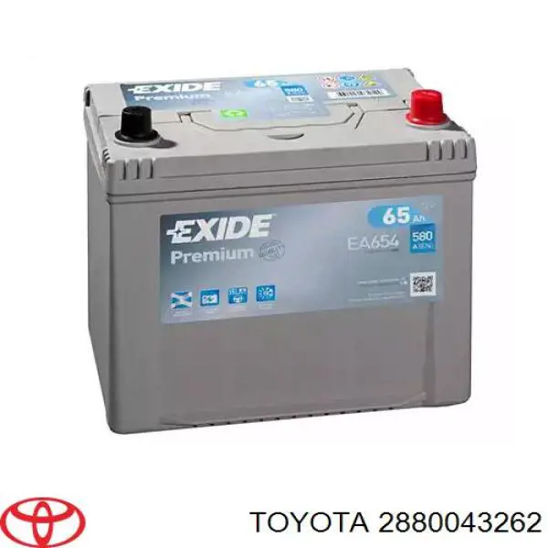 Bateria recarregável (PILHA) Toyota 2880043262 preço, a partir de 897,54 USD