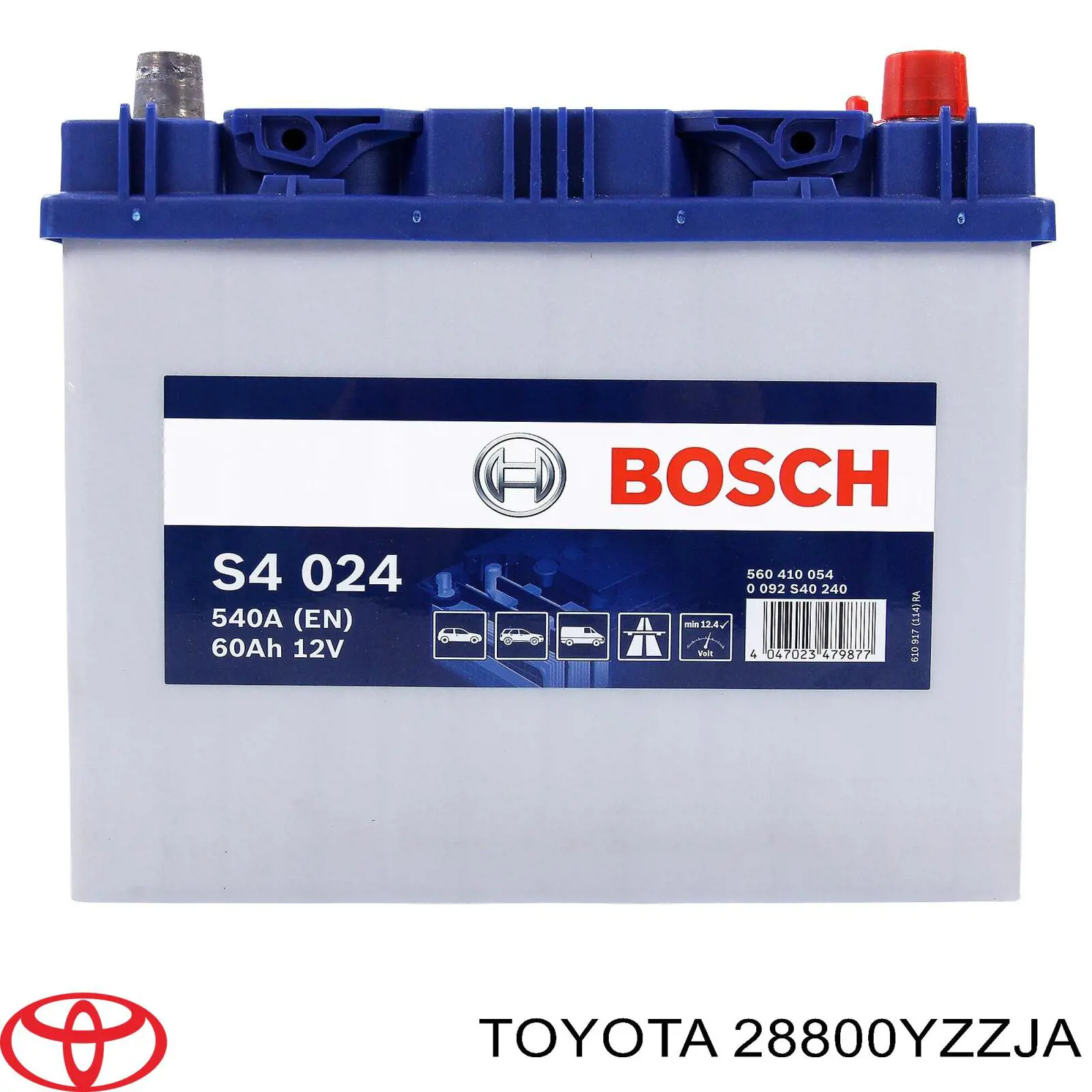 Bateria recarregável (PILHA) 28800YZZJA Toyota