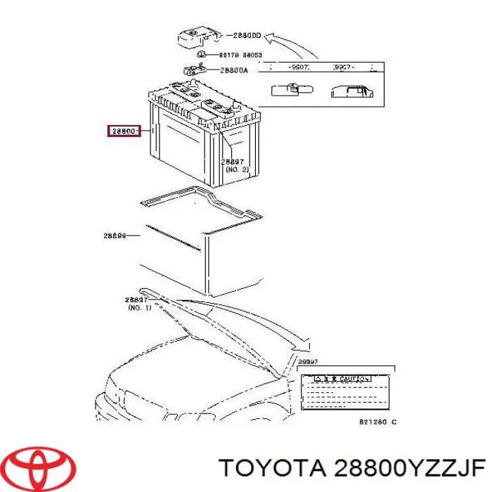 Bateria recarregável (PILHA) Toyota 28800YZZJF preço, a partir de 307,13 USD