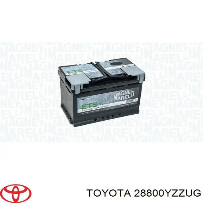 Bateria recarregável (PILHA) 28800YZZUG Toyota