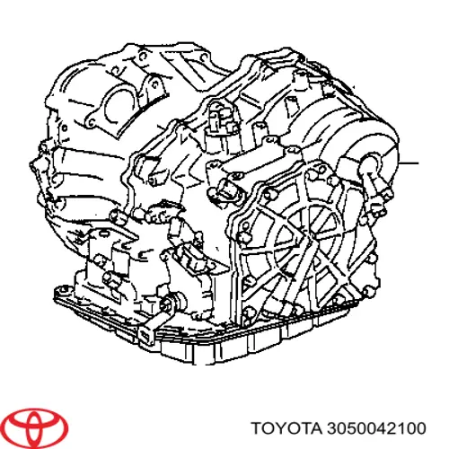 3050042100 Toyota Caixa Automática de Mudança montada