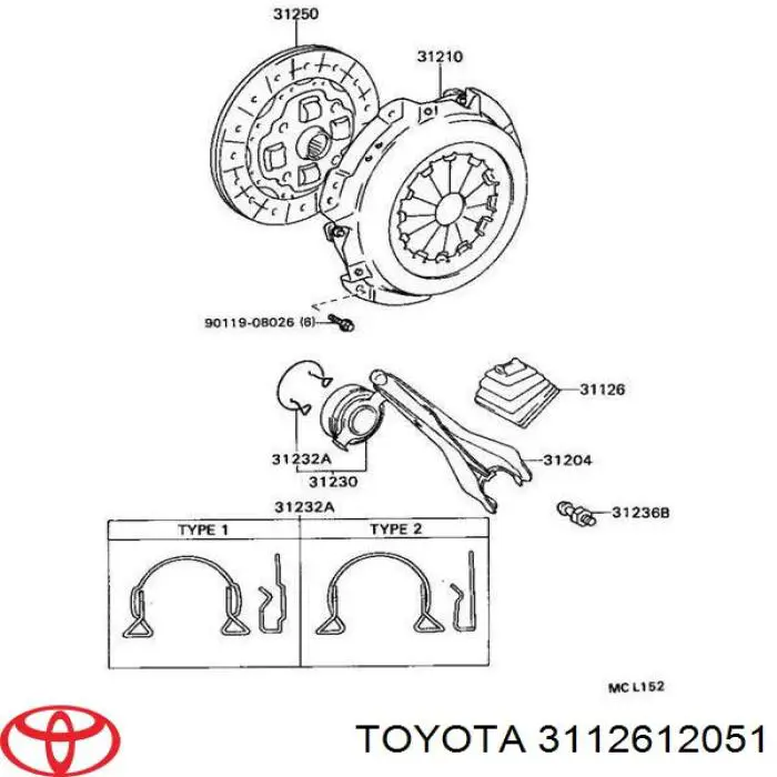 Bota de proteção de forquilha de embraiagem Toyota 3112612051 preço, a partir de 19,18 USD