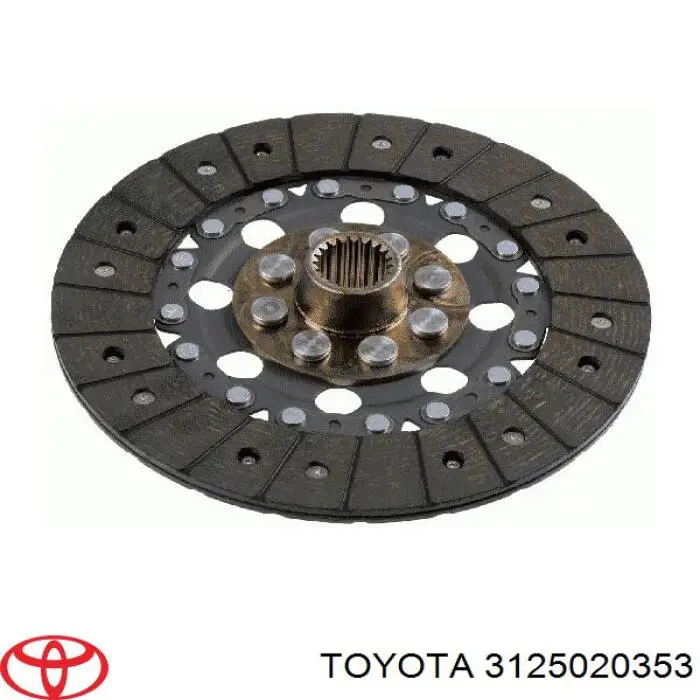 Disco de embraiagem Toyota 3125020353 preço, a partir de 101,87 USD