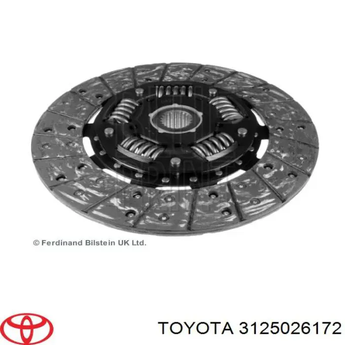 Disco de embraiagem 3125026172 Toyota