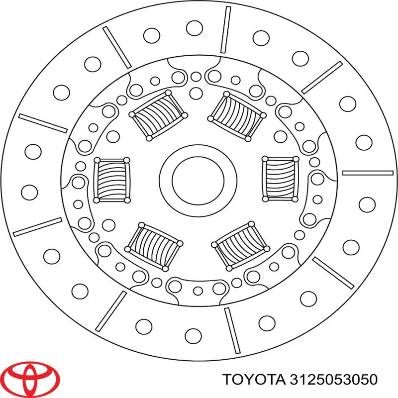 Disco de embraiagem 3125053050 Toyota