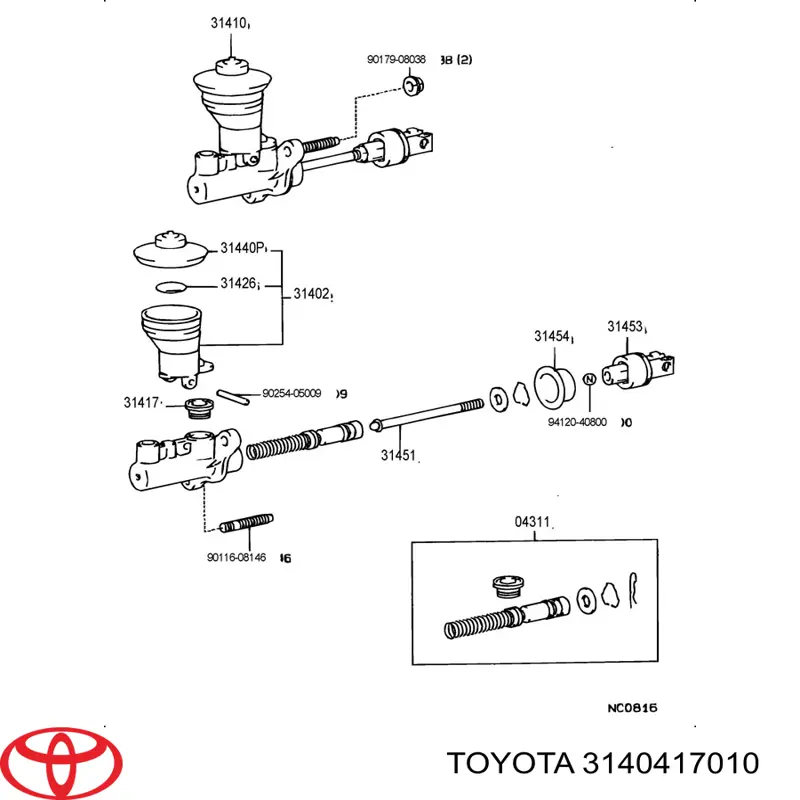 3140417010 Toyota 