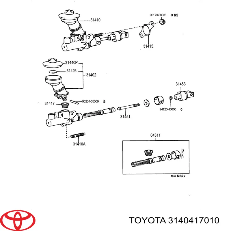  Toyota 3140417010 preço, a partir de 89,82 USD