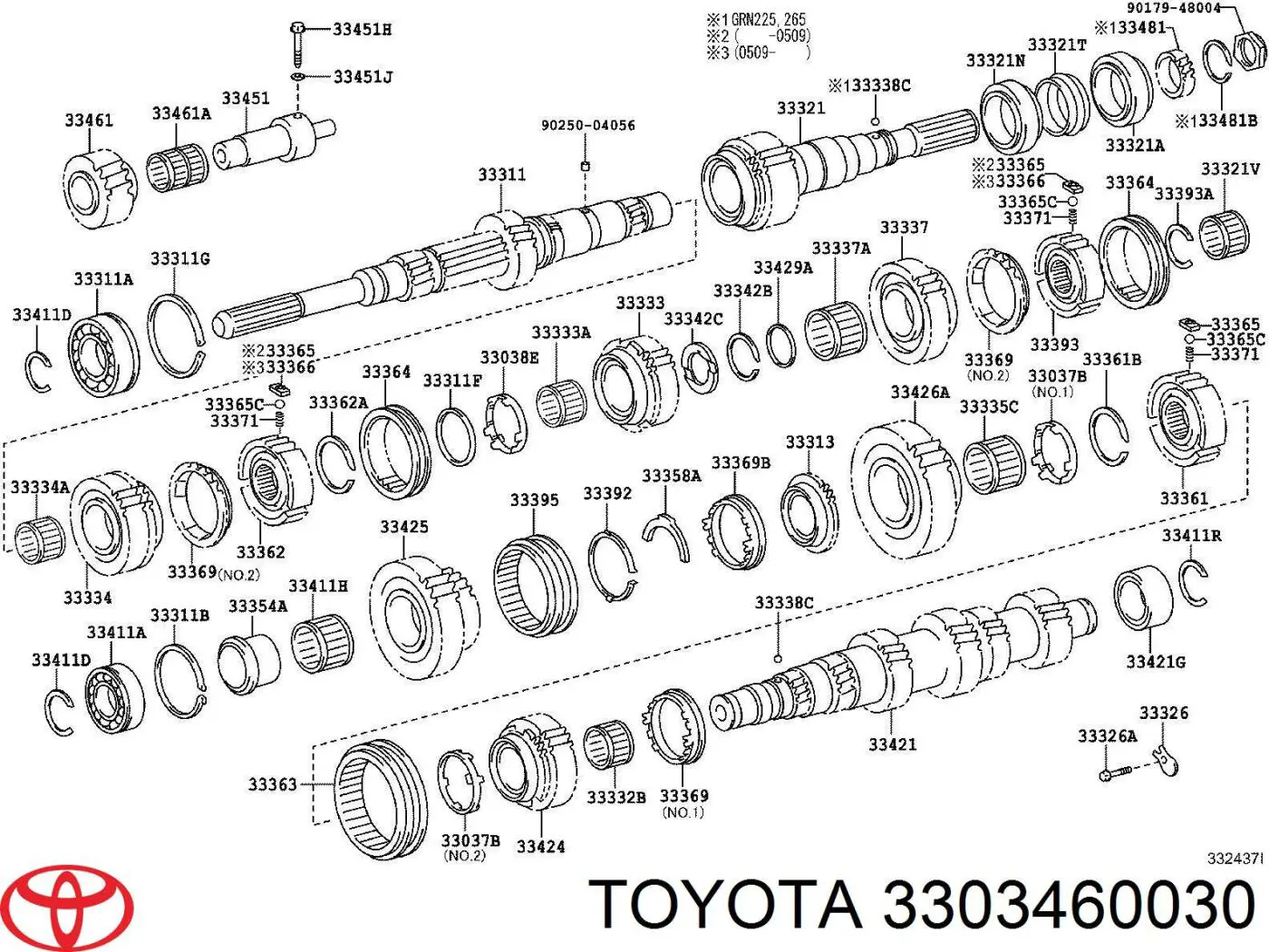  Toyota 3303460030 preço, a partir de 422,19 USD