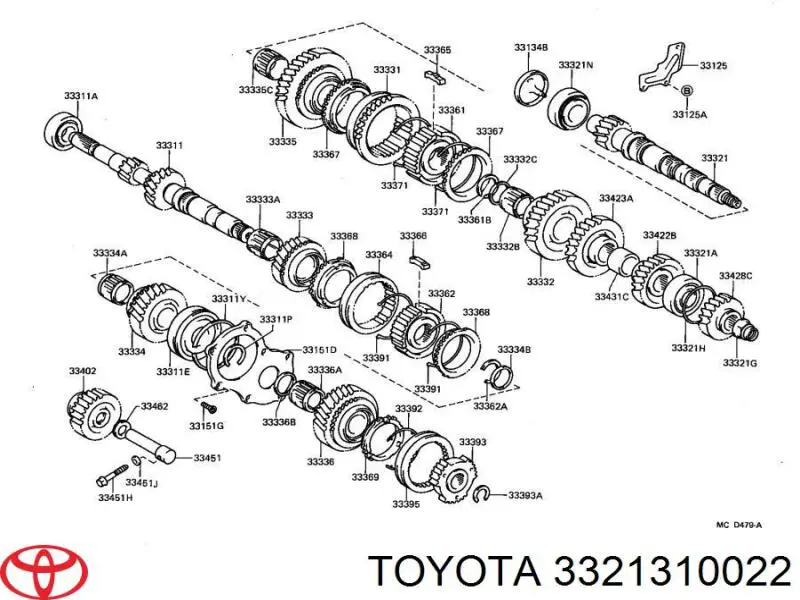  Toyota 3321310022 preço, a partir de 91,96 USD