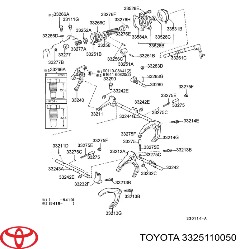  Toyota 3325110050 preço, a partir de 67,36 USD