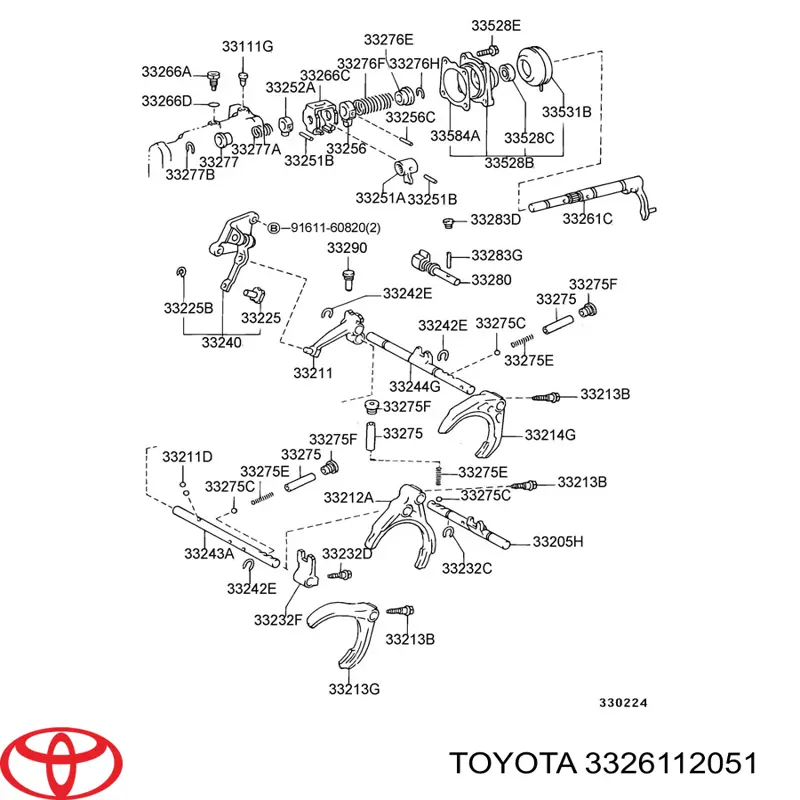 3326112051 Toyota 