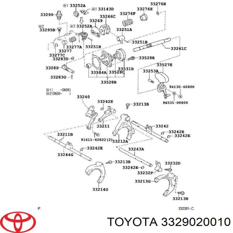 3329020010 Toyota 