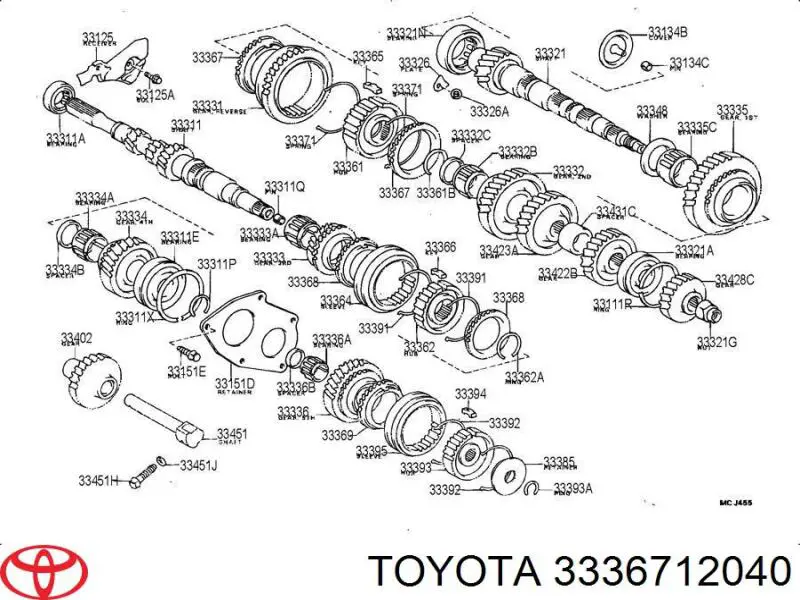 Anel de sincronizador Toyota 3336712040 preço, a partir de 96,58 USD