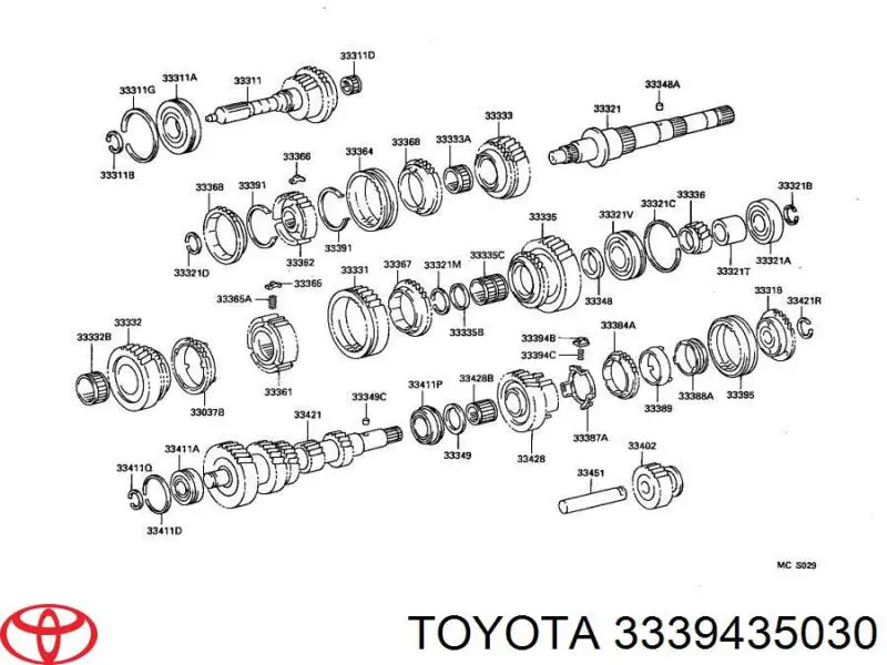 3339435030 Toyota 