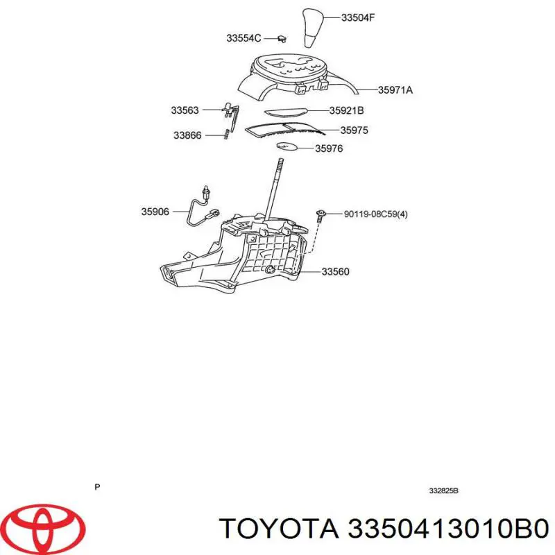 Cabo da avalanca da Caixa de Mudança Toyota 3350413010B0 preço, a partir de 182,75 USD