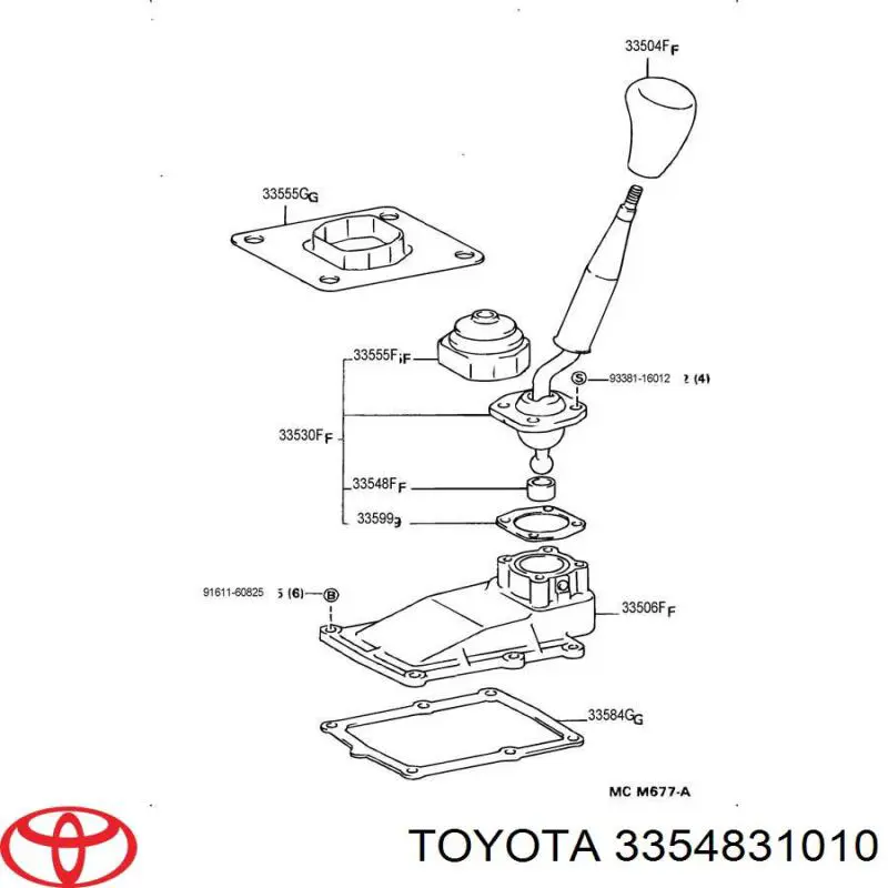 Bucha do mecanismo de mudança (de ligação) Toyota 3354831010 preço, a partir de 2,67 USD