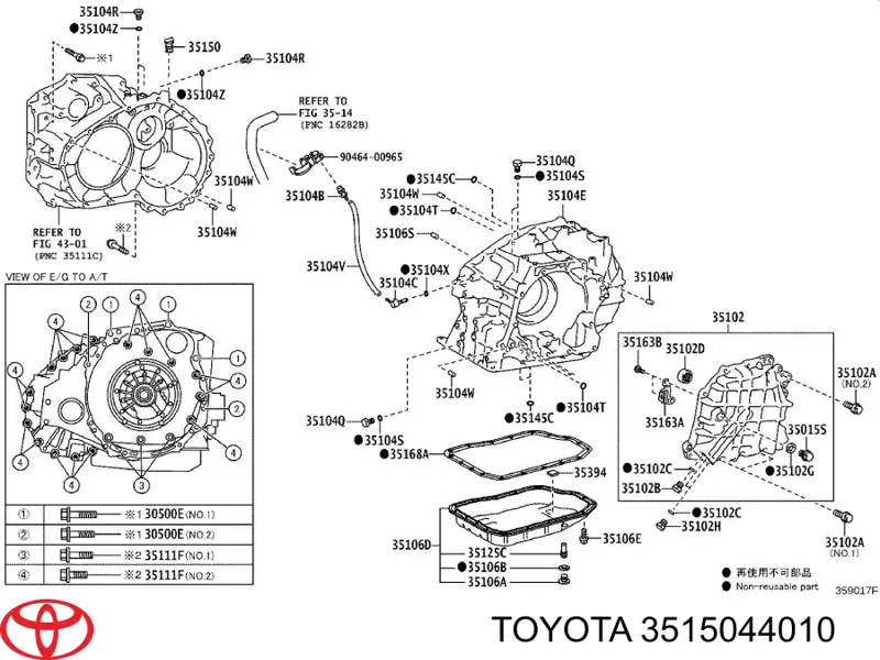 3515044010 Toyota 