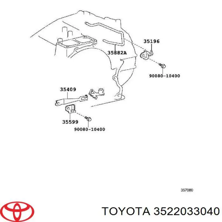 3522033040 Toyota Solenoide da Caixa Automática de Mudança