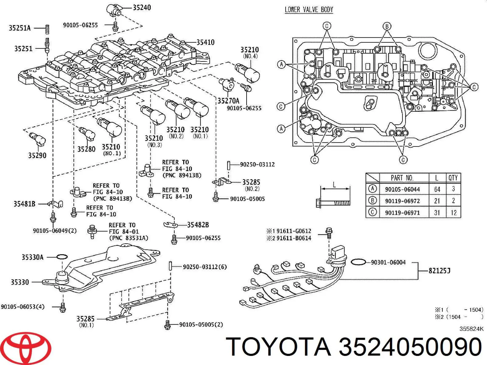  Toyota 3524050090 preço, a partir de 550,30 USD