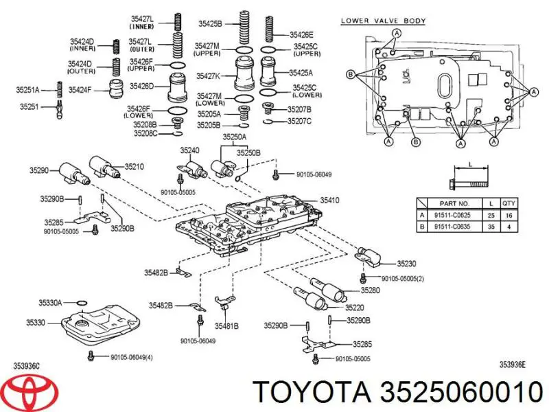  Toyota 3525060010 preço, a partir de 639,93 USD