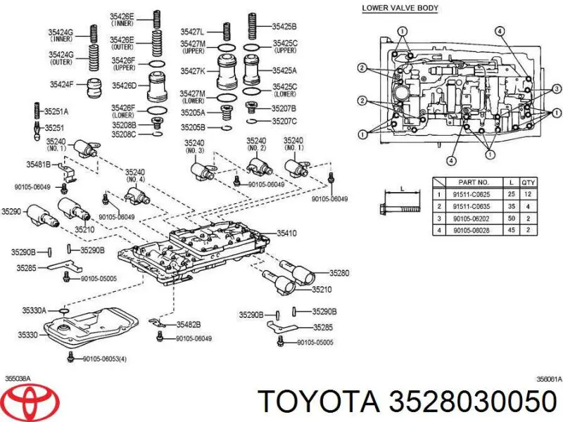 Solenoide da Caixa Automática de Mudança Toyota 3528030050 preço, a partir de 165,52 USD